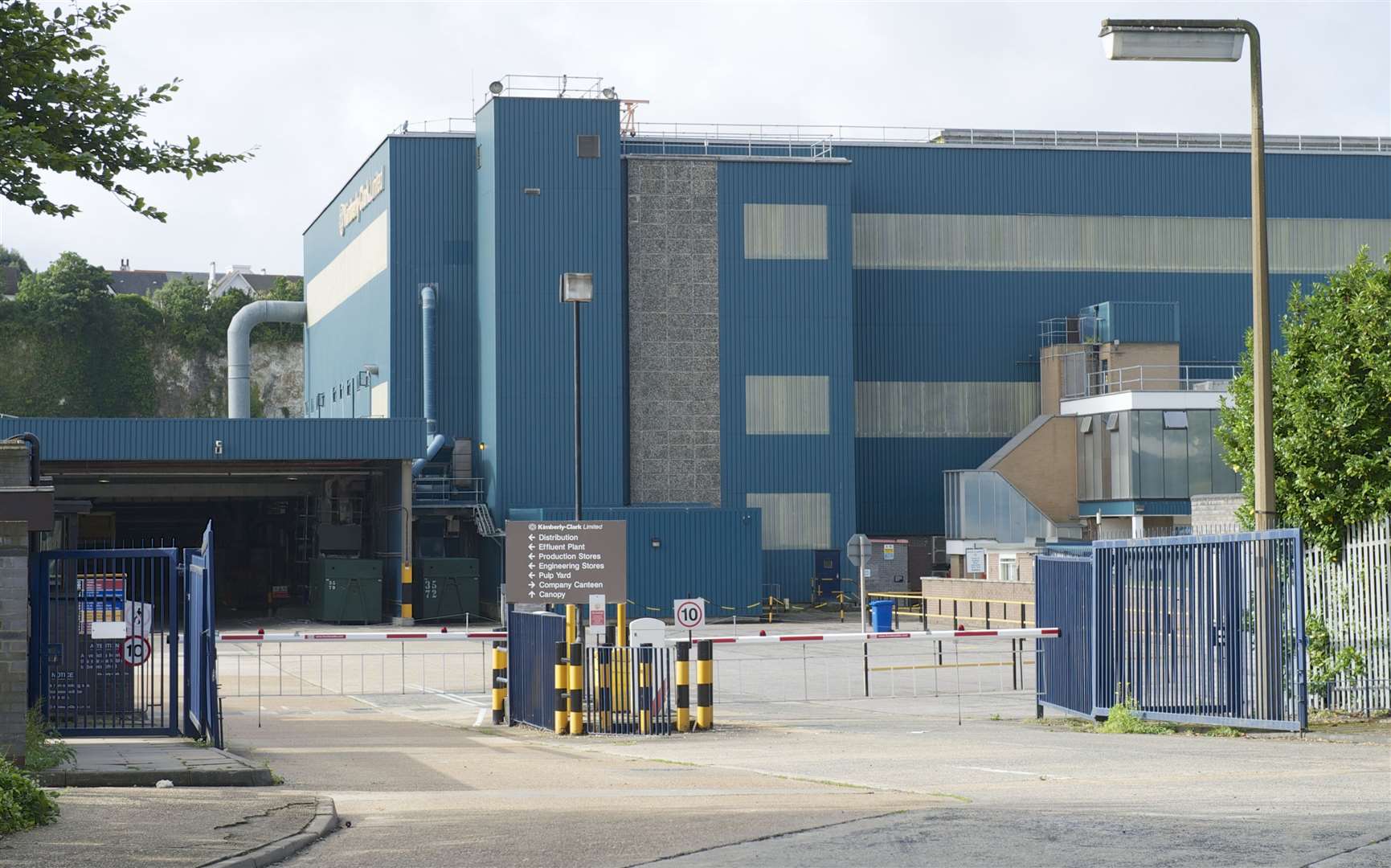Views of the Kimberly-Clark paper mill, Crete Hall Road, Northfleet