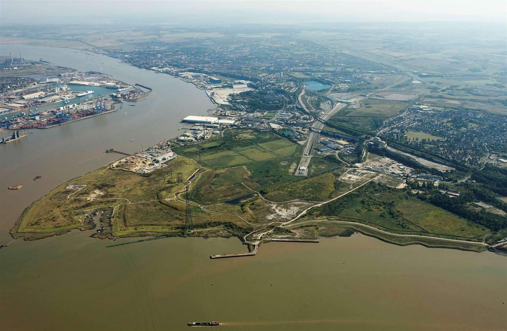 The London Resort was set to be built on the Swanscombe Peninsula. Picture: EDF Energy