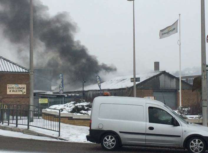 The fire in Knight Road, Strood