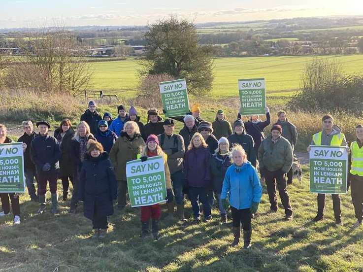 Locals have spent years protesting against the Heathlands scheme in Lenham Heath