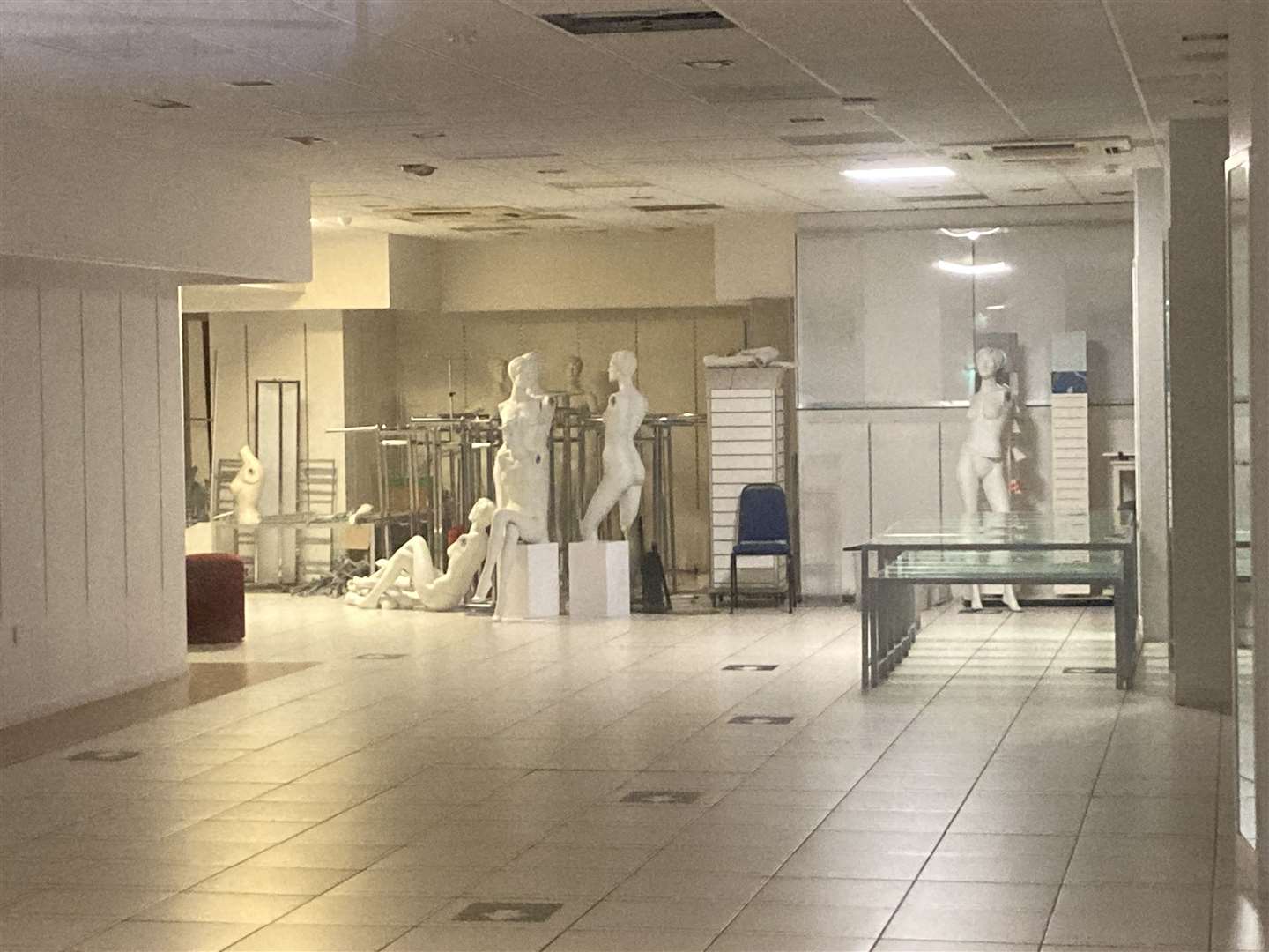 Only ghostly-looking mannequins were left behind when Bonmarche closed its store in Sheerness High Street