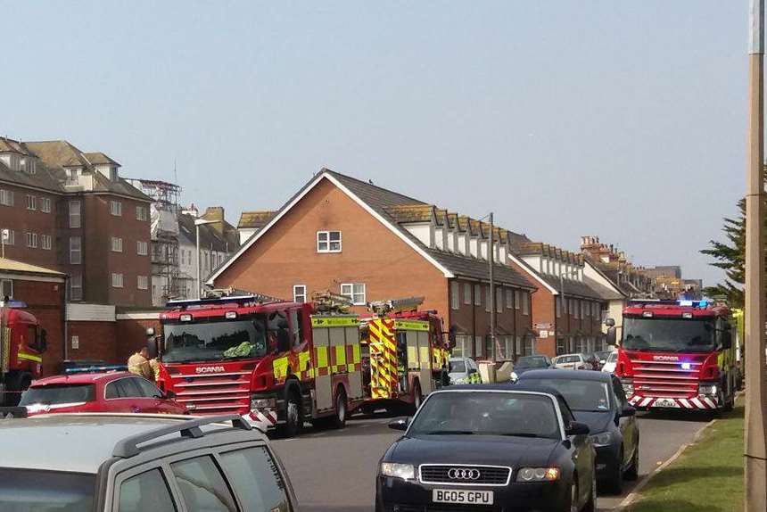 Firefighters have been called to Hythe pool following a chlorine leak. Pic Ben Gibbons