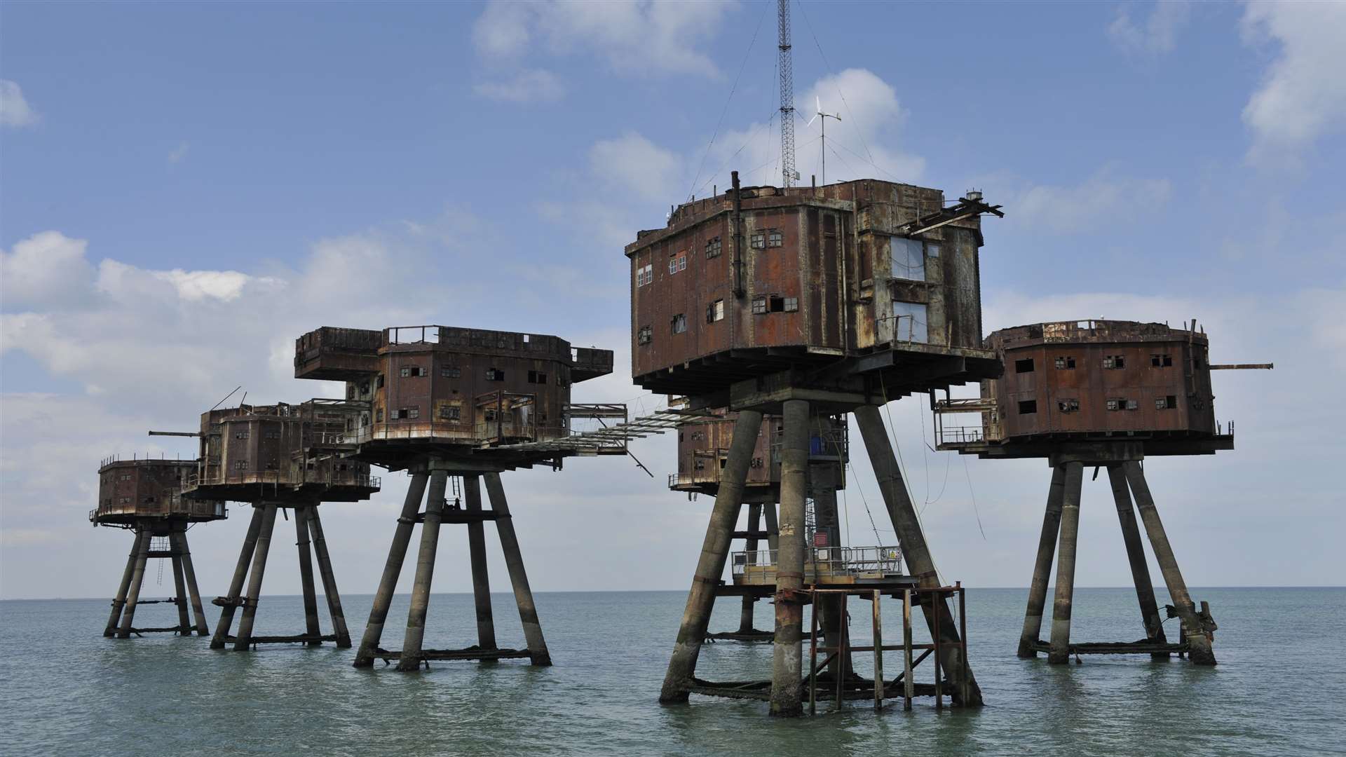 The sea fort, off the coast of Herne Bay and Whitstable, was originally built in 1943