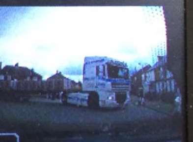 Eyewitness John Sheridan captured this image with his dash-cam