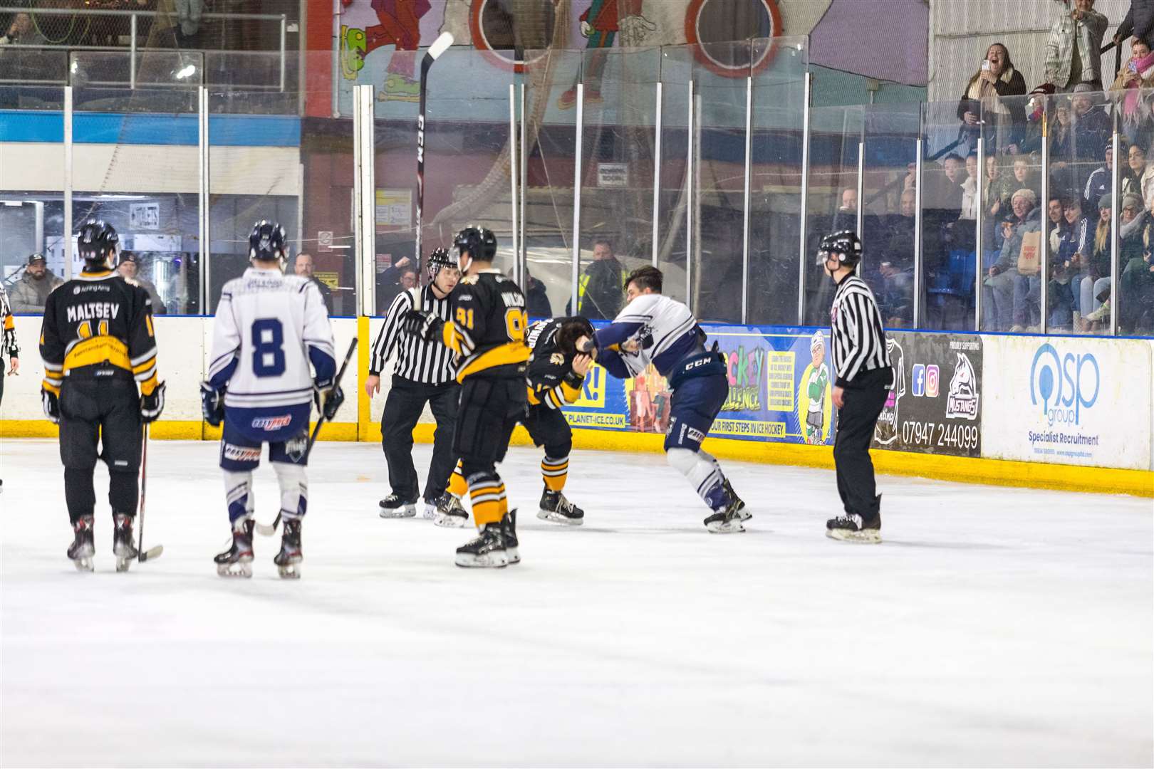 The gloves are off at Planet Ice as Invicta Dynamos take on Chelmsford Chieftains Picture: David Trevallion