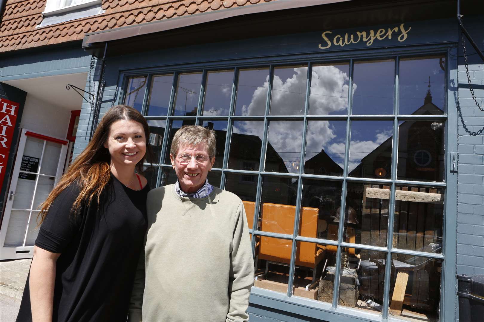 Claire Sledger and Ray Kerly outside the new venture. Picture: Andy Jones