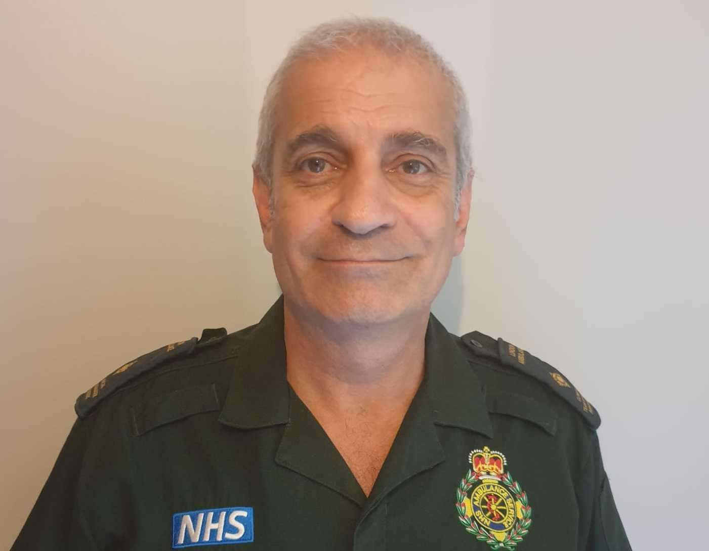 Paramedic Costa Dino Andreou was among Covid-19 patients to take part in the groundbreaking trial. Picture: East Kent Hospitals University NHS Foundation Trust (37207484)