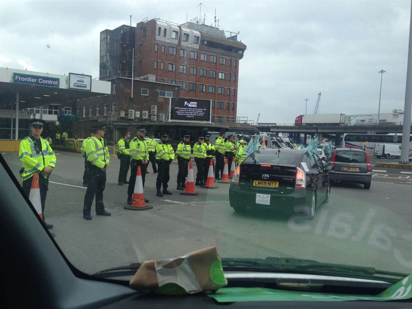Police presence at port