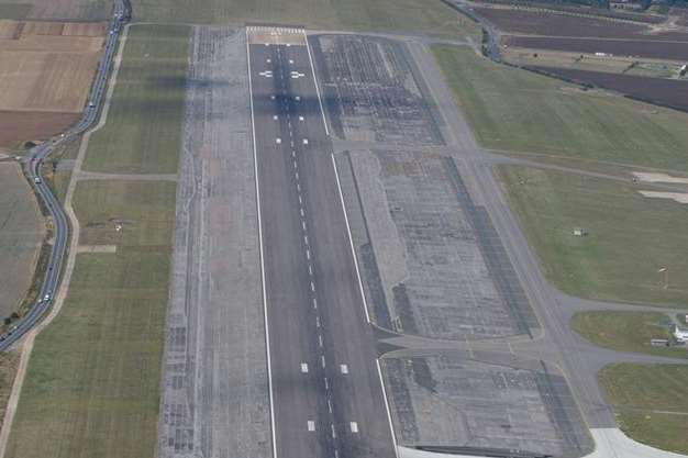 The runway at Manston is the fourth-longest in the UK. Picture: Simon Burchett