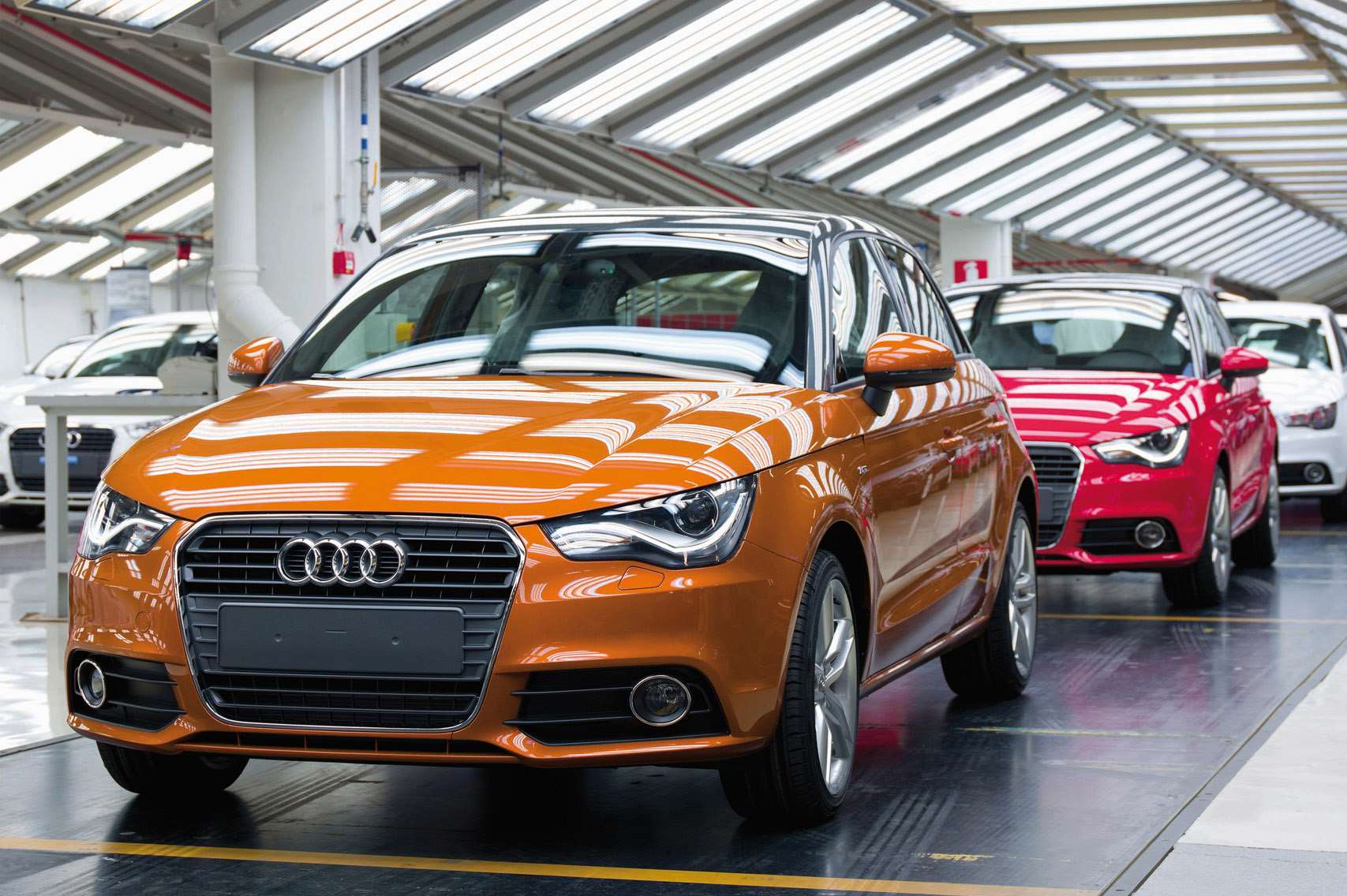 Audi car production line