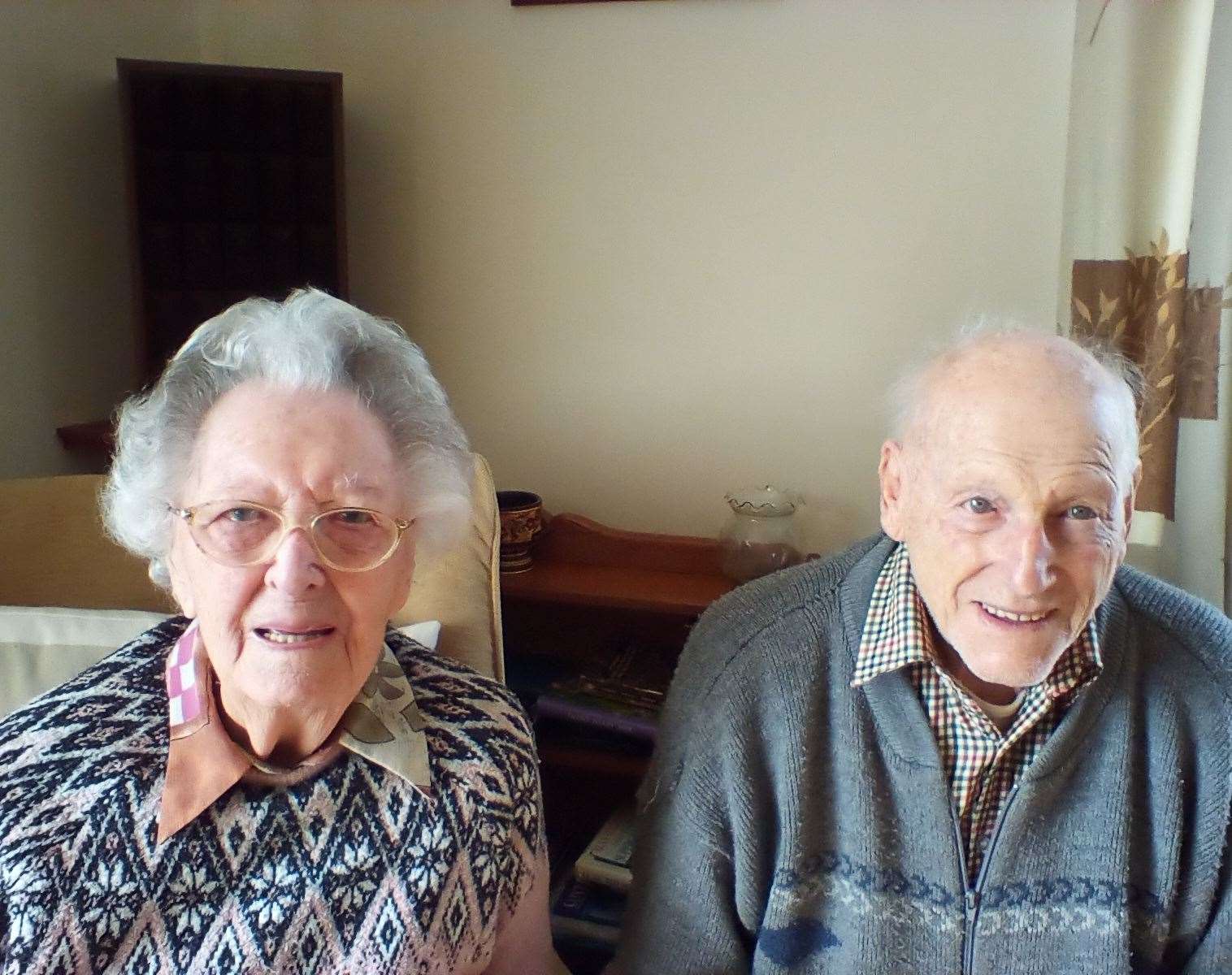 Dorothy Walter is 103 and husband Tim is 102. Picture: Walter family
