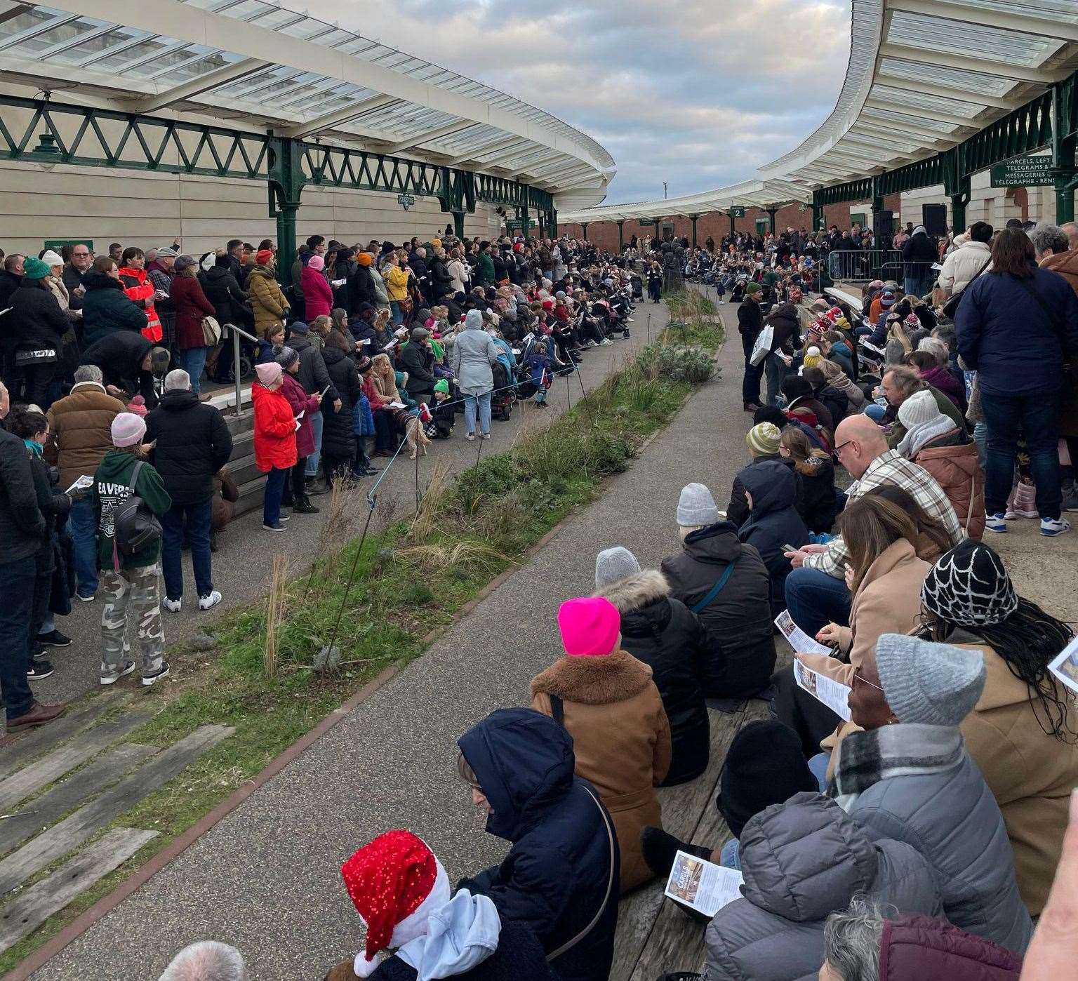 Hundreds were in attendance to watch and listen to the carols. Picture: Steve Baughan