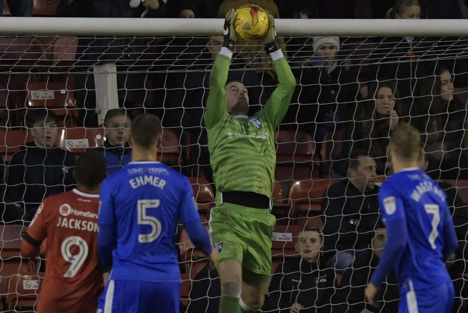 Gills stopper Stuart Nelson proves a safe pair of hands Picture: Barry Goodwin