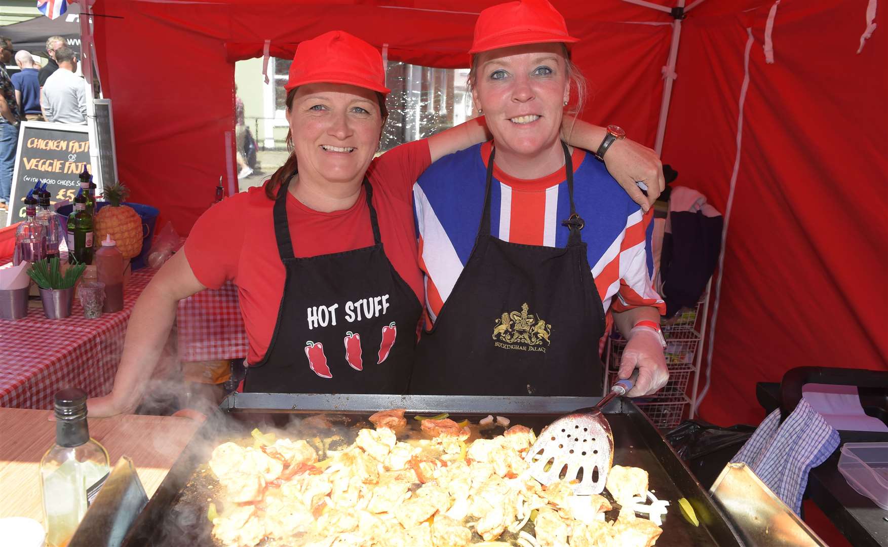 Sandwich Food Fayre: Sue and Hilary Steel at last year's event Picture: Tony Flashman
