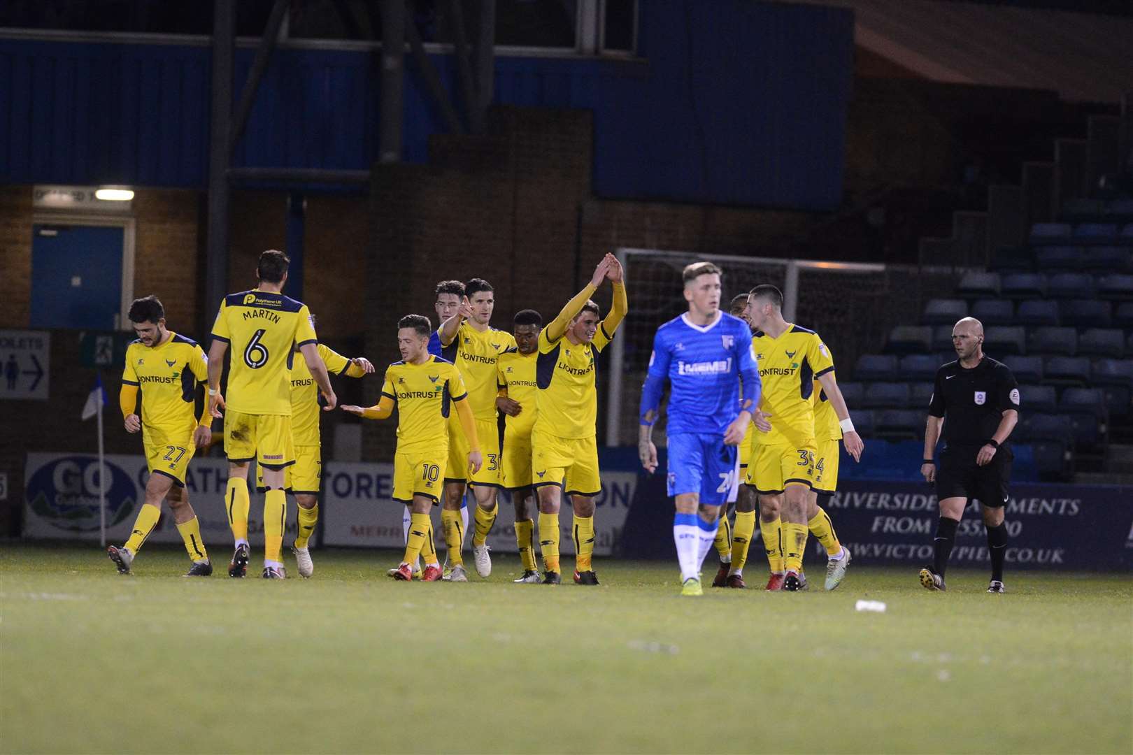 Gillingham lost to Oxford United in last season's Checkatrade Trophy Picture: Gary Browne
