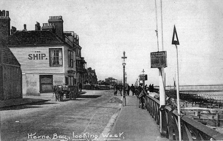 A postcard showing the Ship Inn in Herne Bay in 1897. Picture: Rory Kehoe