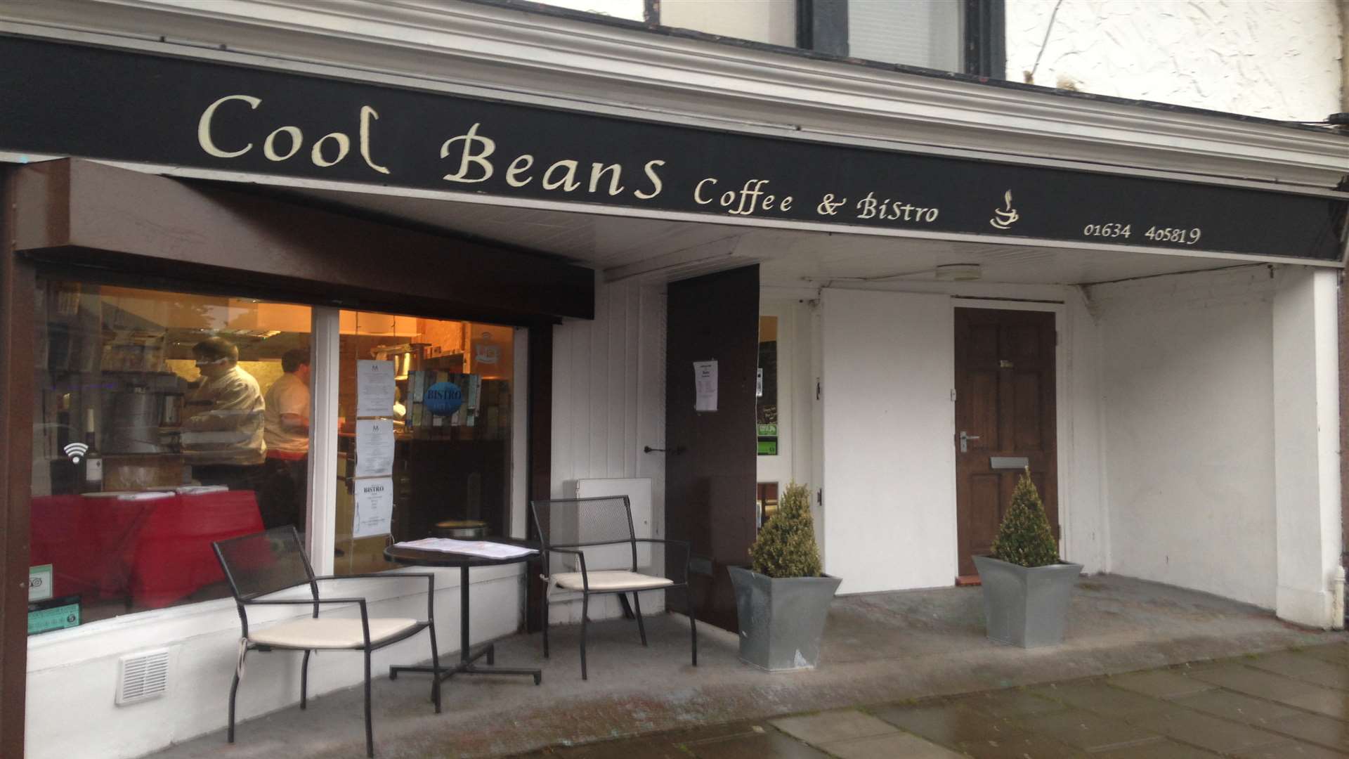Cool Beans Bistro is in Brompton High Street.