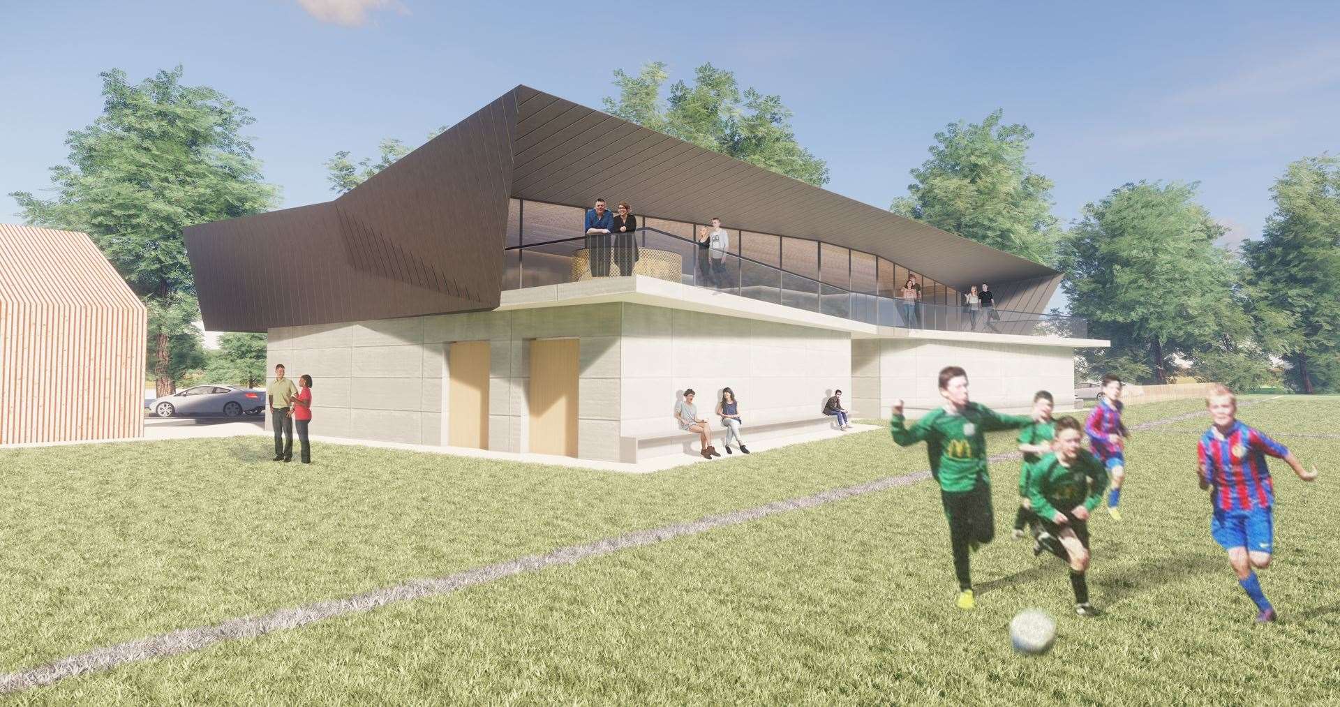 The new leisure centre proposed for New Romney