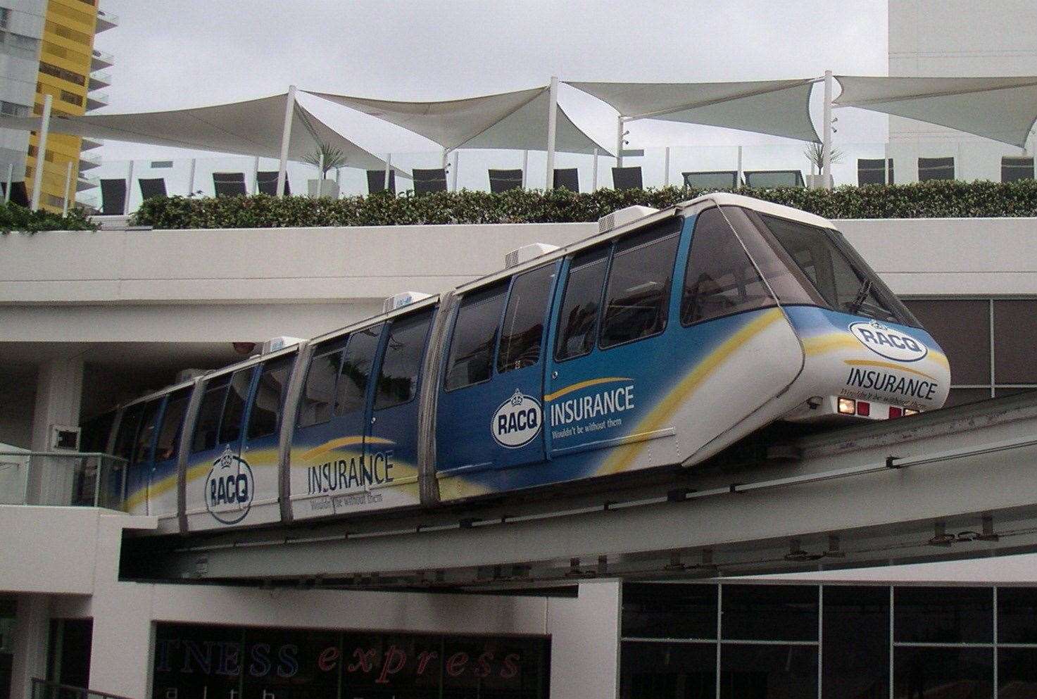 An example of a working monorail in the city of Gold Coast, Queensland, Australia. After almost 30 years in operation, the line closed in 2017
