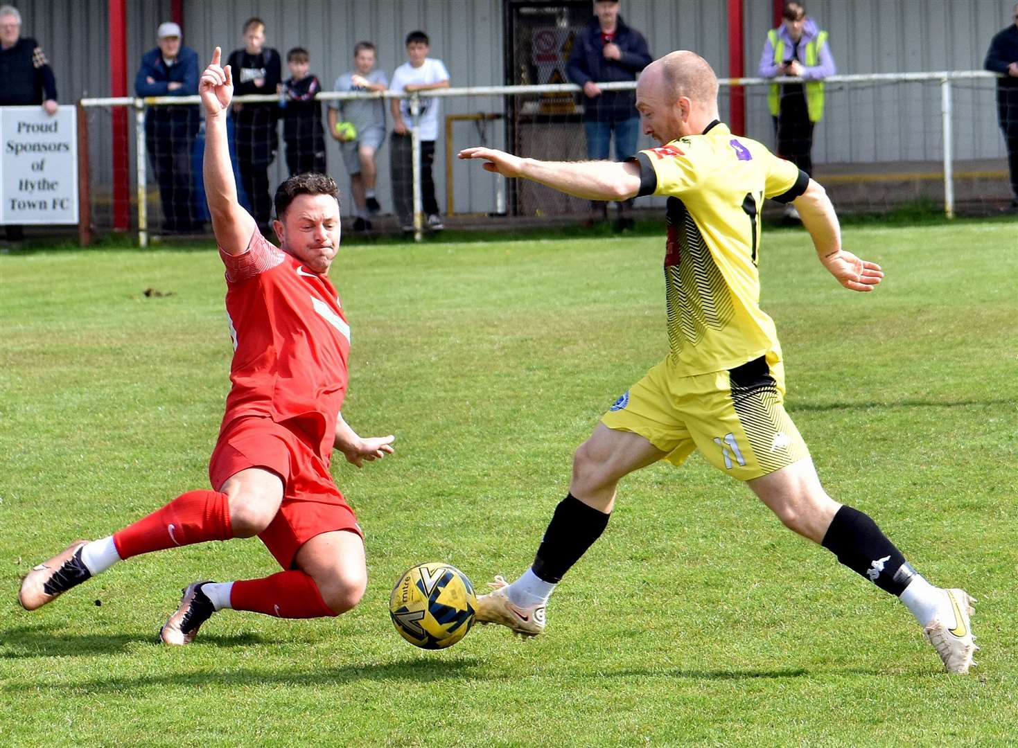Hythe are off to Ramsgate in the play-offs after beating Haywards Heath. Picture: Randolph File