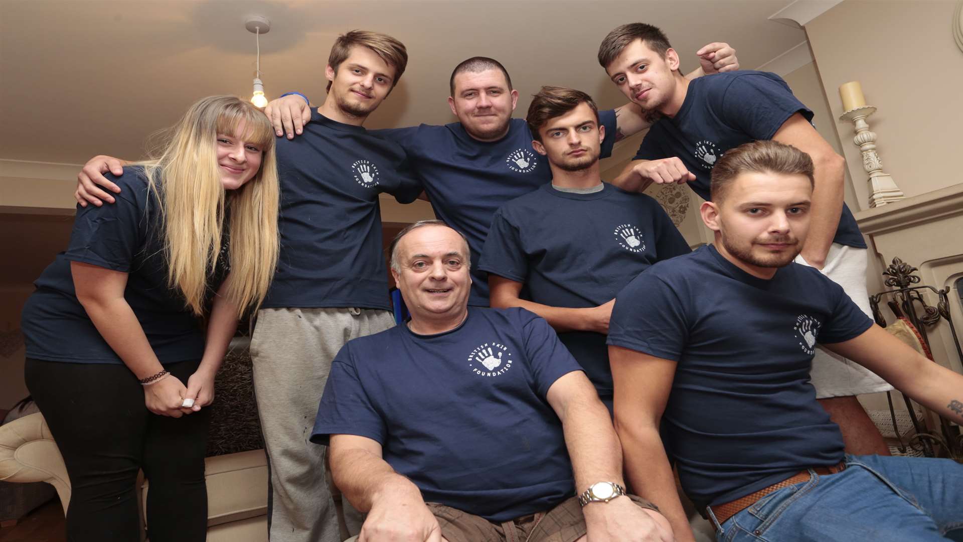 Paul Pullen and his six sons who are competing in It Takes Seven charity event