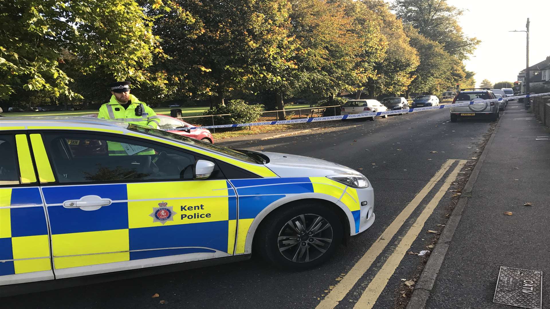 Police sealed off Heath Road following the attack