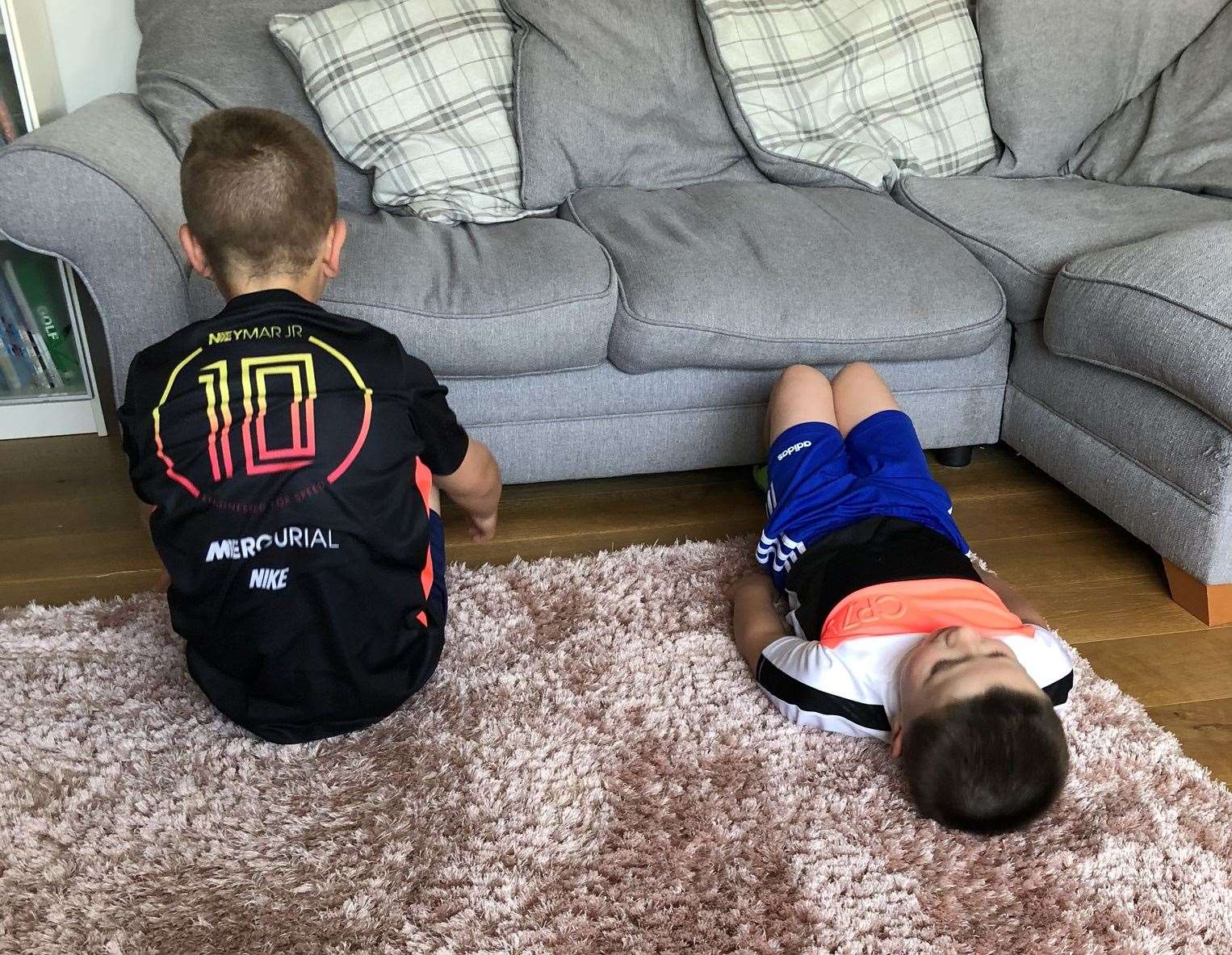 The two boys were inspired by Captain Tom Moore - who raised £29 million for the NHS. Picture: Hayley Santer