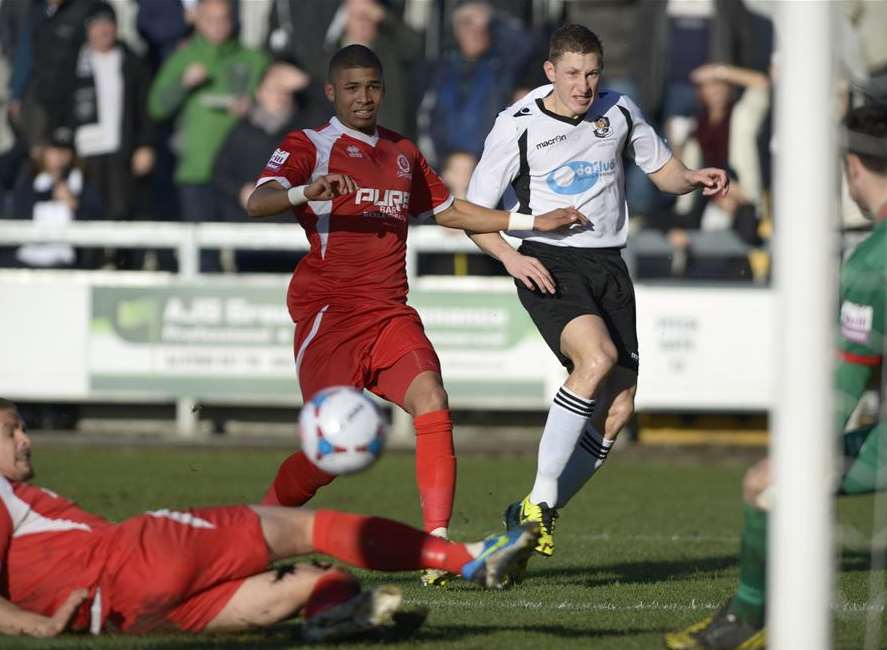 Luton loaned Dave Martin back to Dartford last season Picture: Andy Payton
