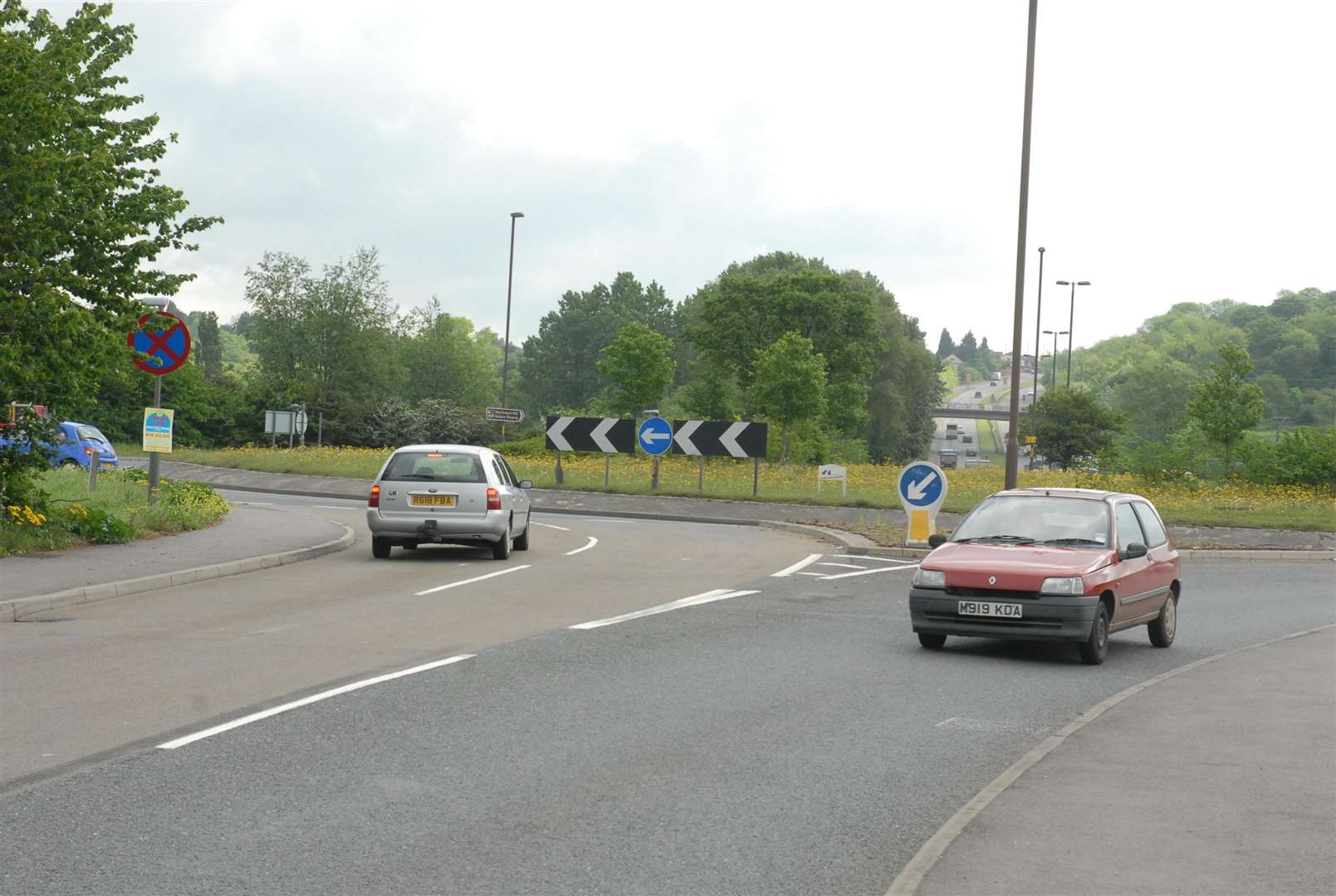 Four Elms Roundabout links traffic with the Hoo Peninsula