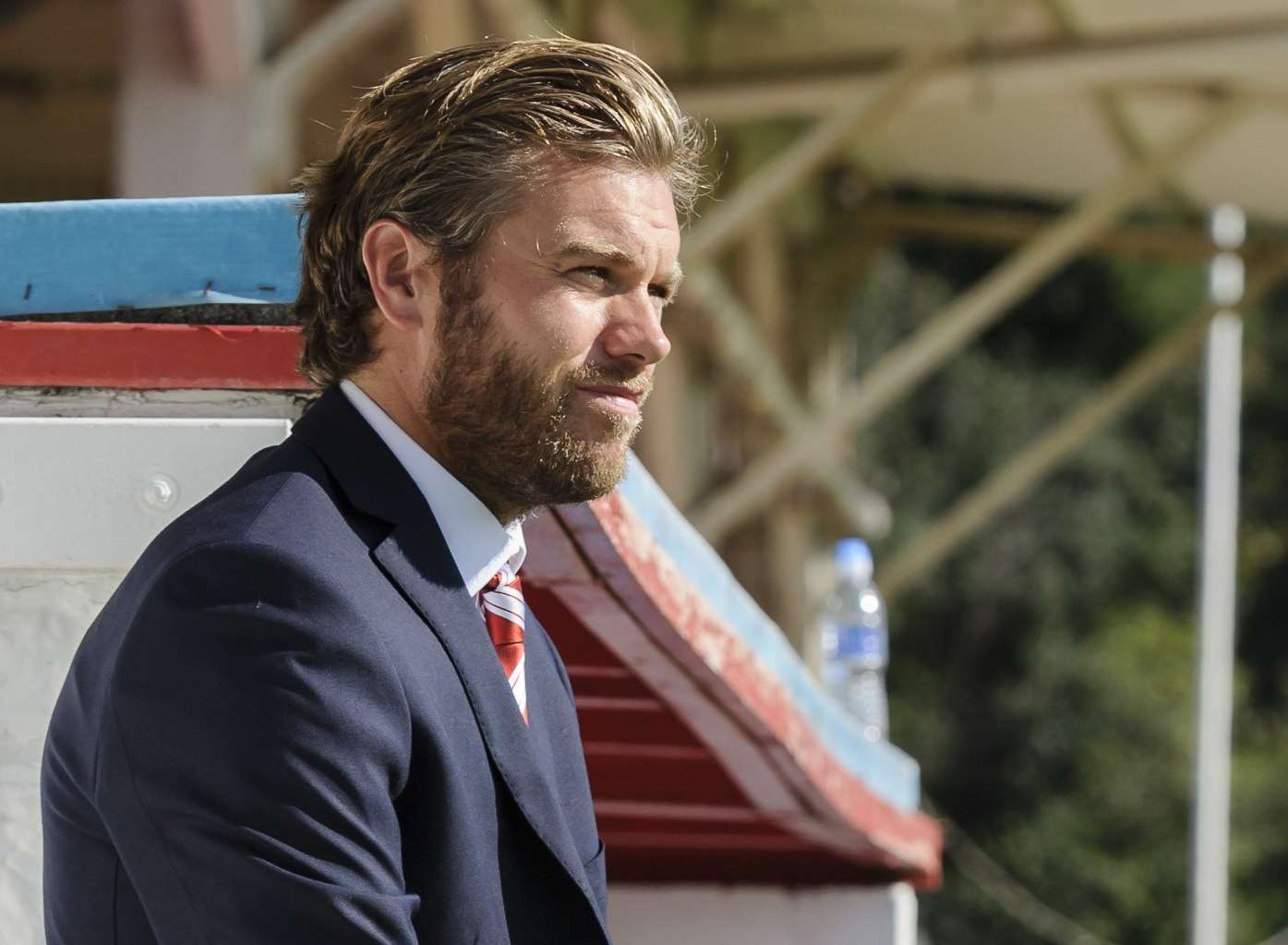 Ebbsfleet manager Daryl McMahon Picture: Andy Payton