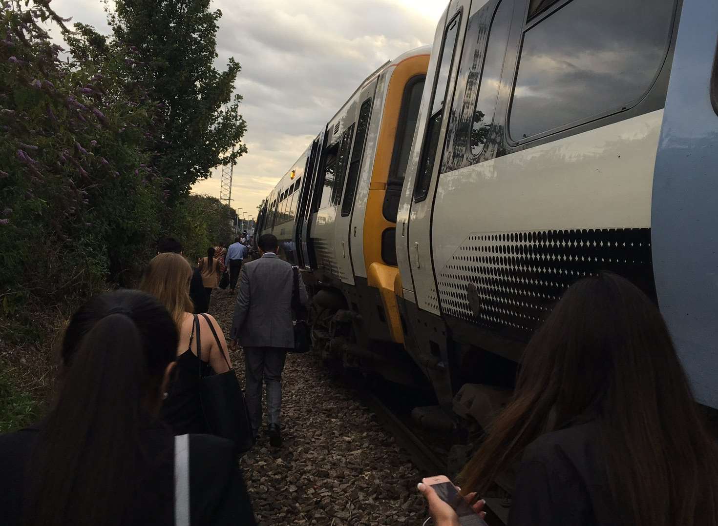 A train has been evacuated