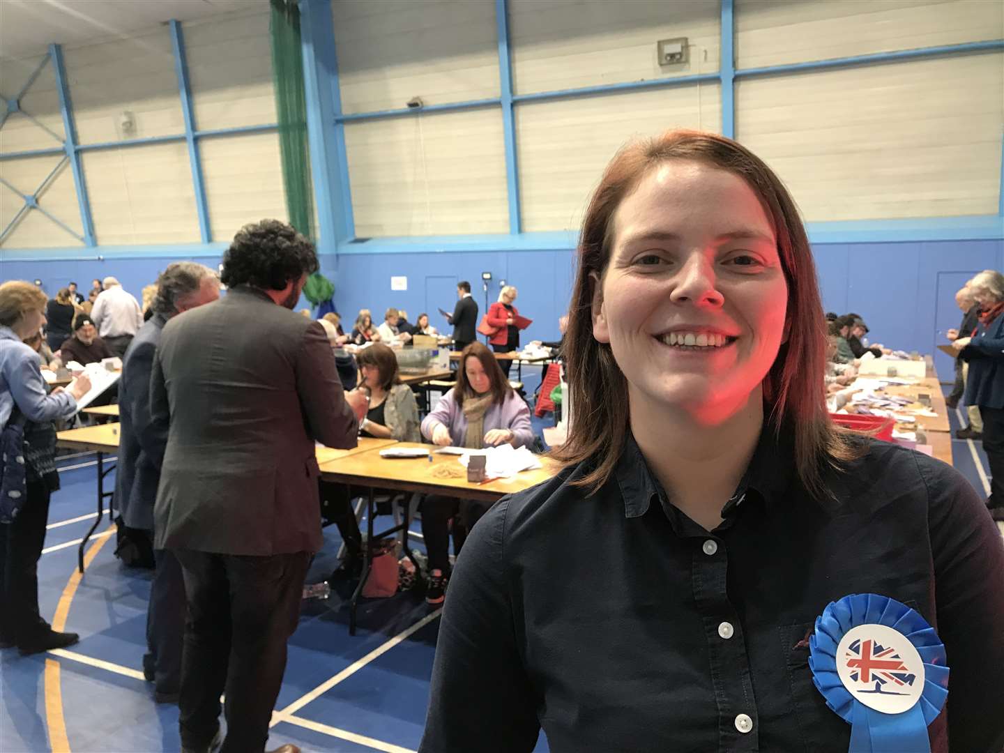 Counservative Thanet District councillor Kerry Boyd at the count (24131188)