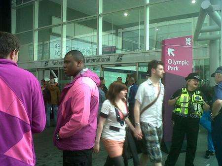 Train delays at Stratford International after incident on the line.