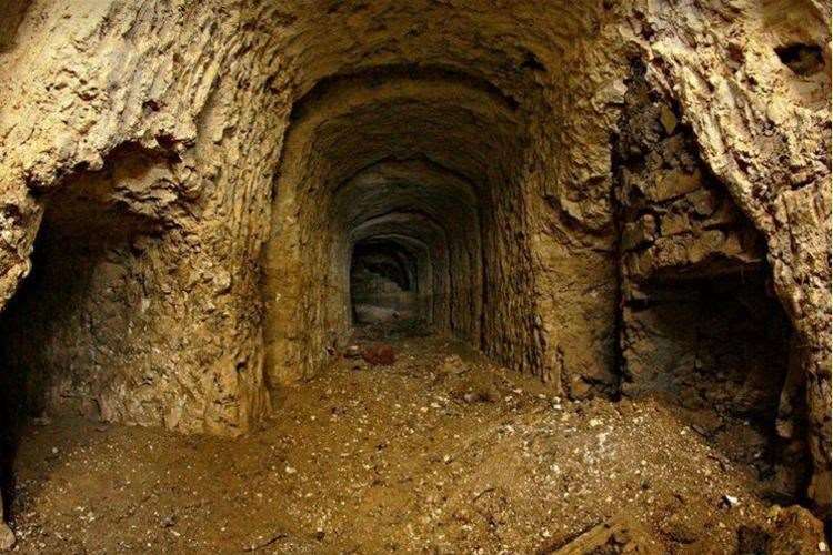 The tunnels under the site. Pic: Thanet Hidden History