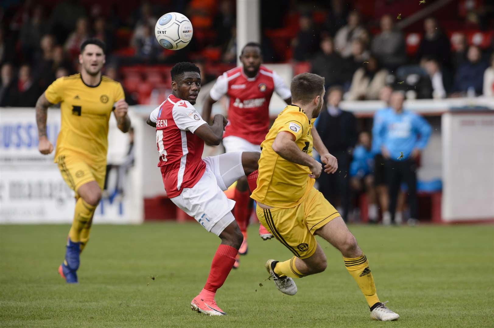 Darren McQueen opened the scoring Picture: Andy Payton