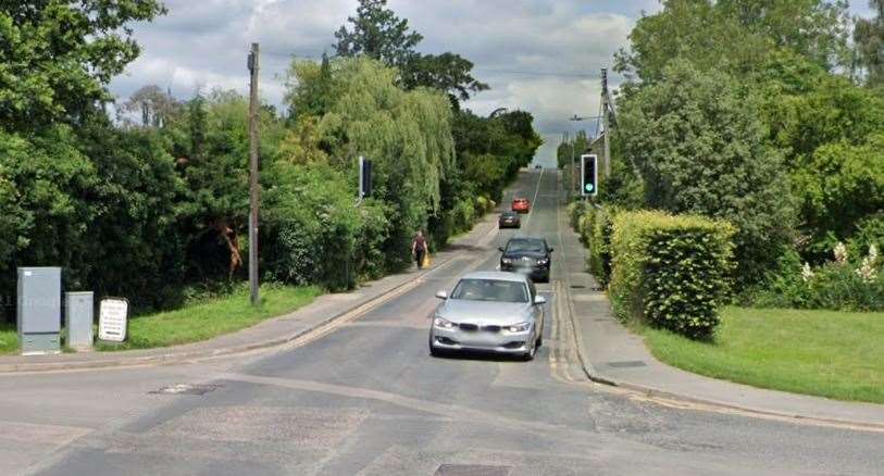 A two-car collision happened in North Street, Headcorn, on Saturday. Picture: Google