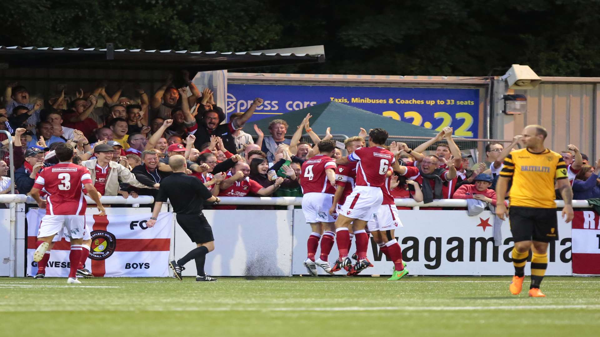 Ebbsfleet won 2-0 at the Gallagher Stadium in August Picture: Martin Apps