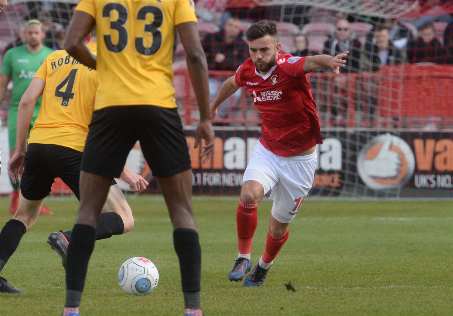 Ebbsfleet need a win against Dover on Easter Monday Picture: Chris Davey