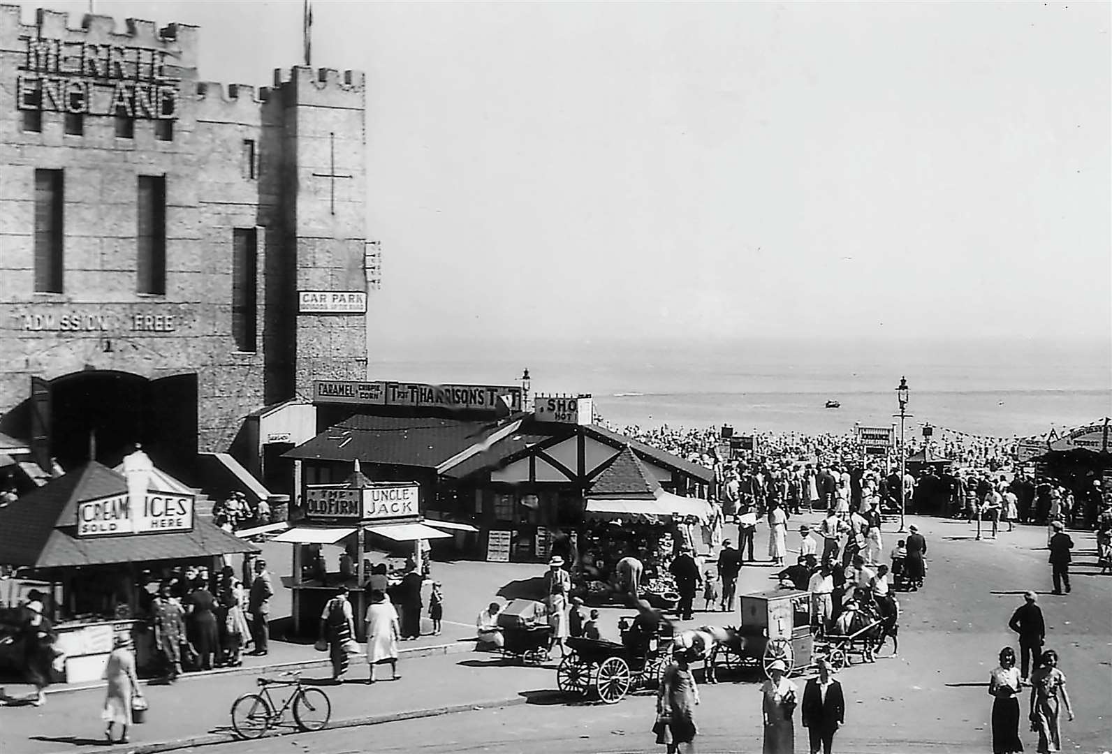 A pre-war Merrie England - a sprawling pleasure site on what was once Ramsgate Harbour station. Picture: Nick Evans