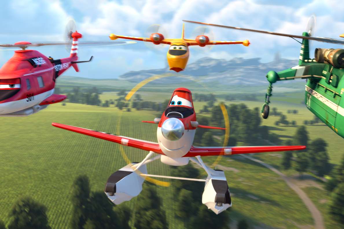 Planes 2: Fire & Rescue, Blade Ranger, Dipper, Dusty & Windlifter. Picture: PA Photo/Walt Disney Studios Motion Pictures UK