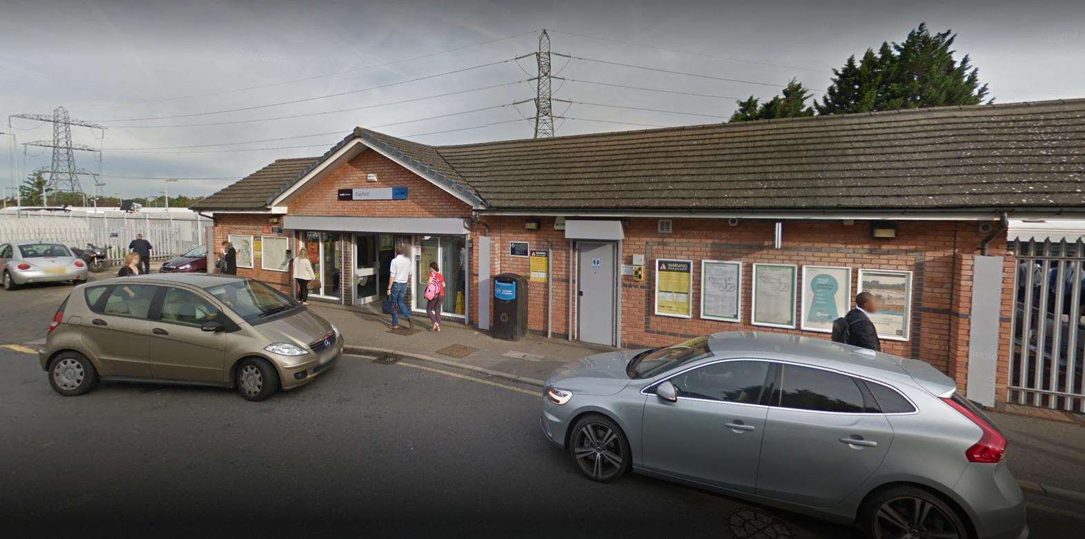 A man was hit by a train at Crayford Station.