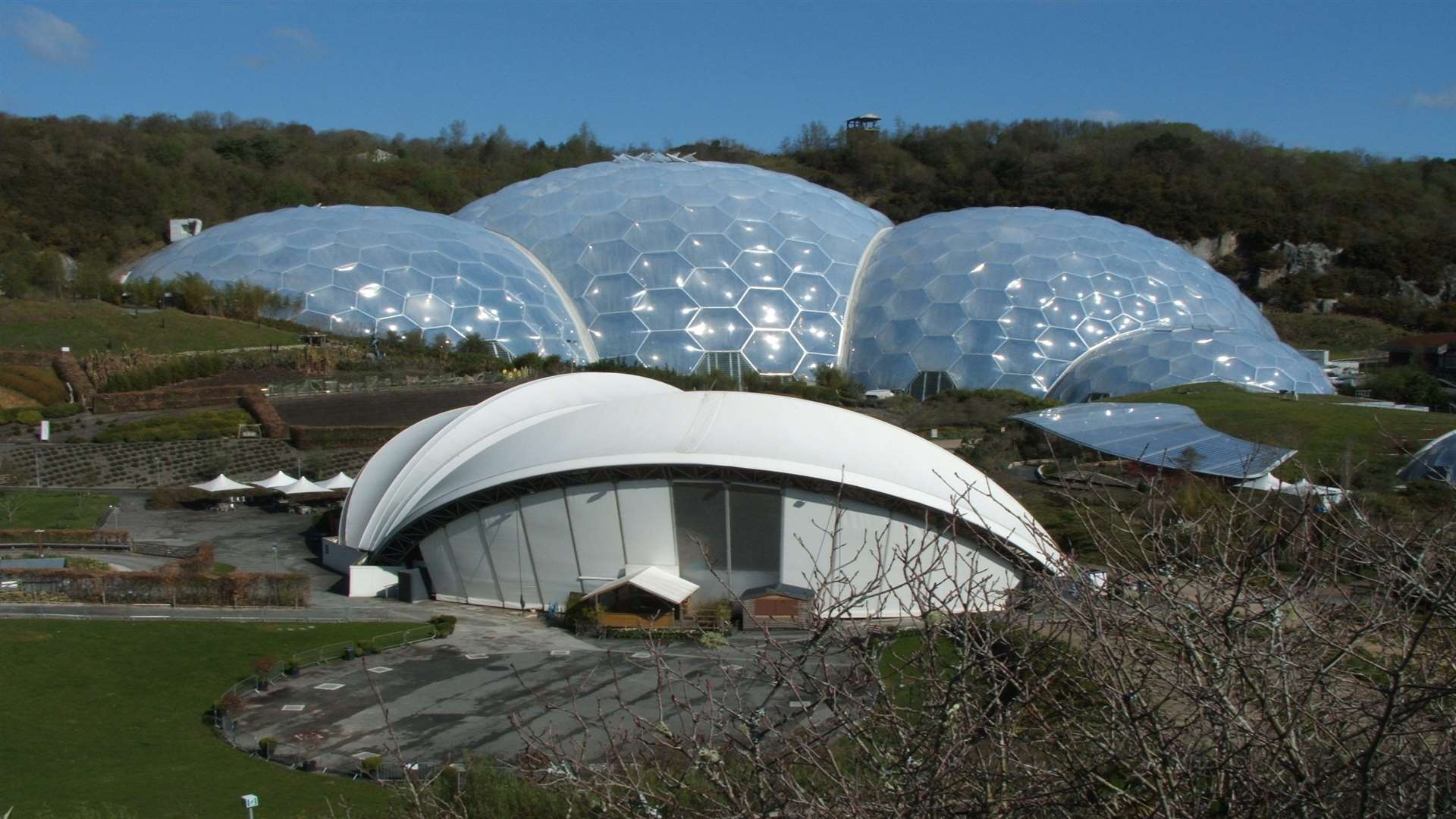 The bio domes at the Eden Project