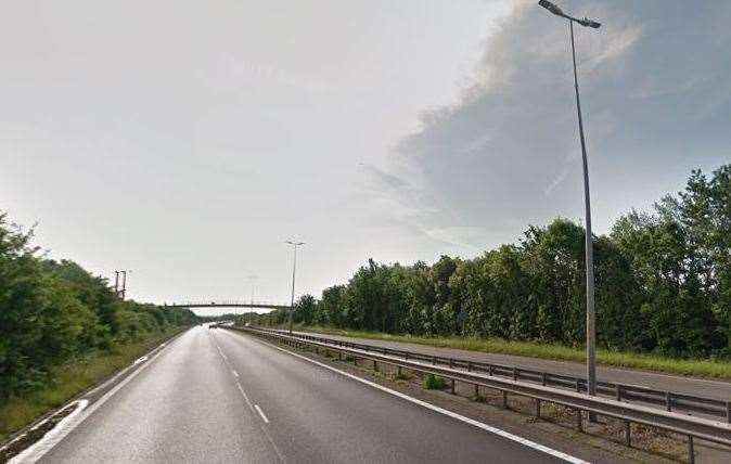 The crash happened on the A299 Thanet Way. Picture: Google Street View (37143579)