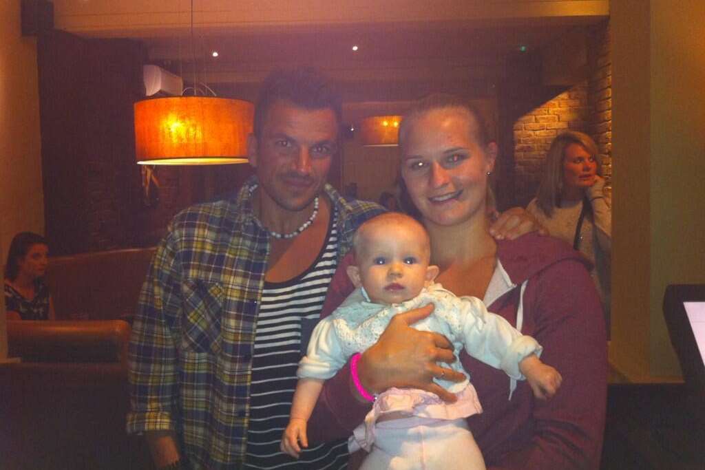 Fan Claire Carr met Peter Andre in Maidstone