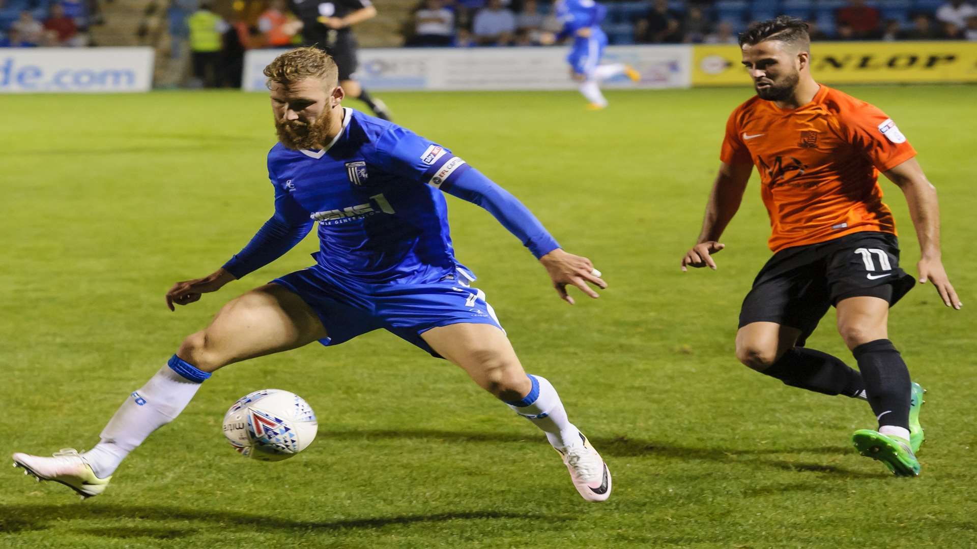 Scott Wagstaff on the ball for Gillingham. Picture: Andy Payton