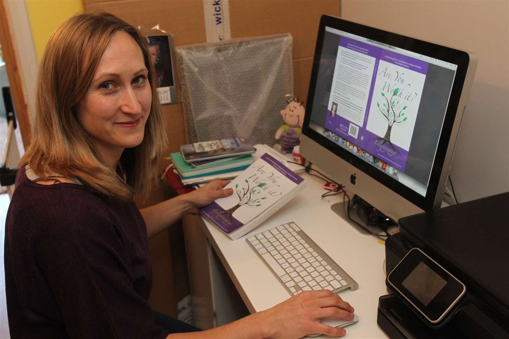 Clair Melville-Brown set up her own graphic design business so she could work and look after her children