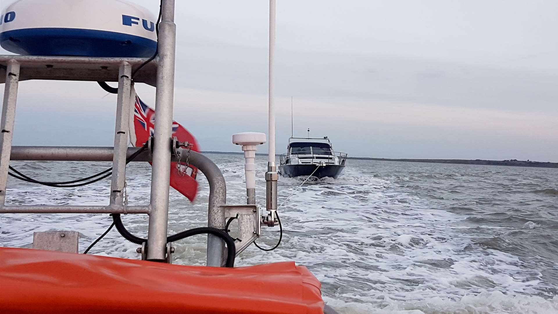 The boat was rescued off Herne Bay