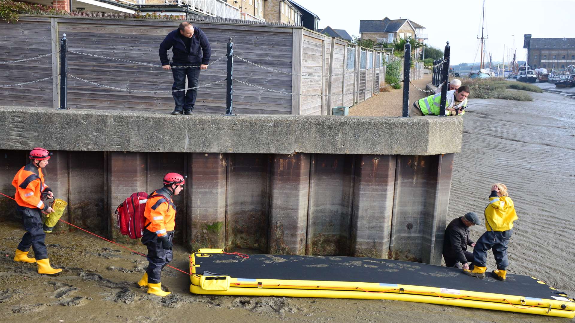 A man has been rescued from Faversham Creek. Picture credit: Anna Bales