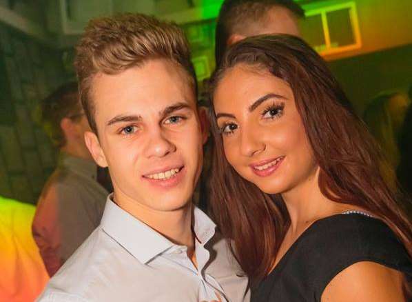 The couple pictured in Gallery nightclub, Bank Street. Picture: Gallery