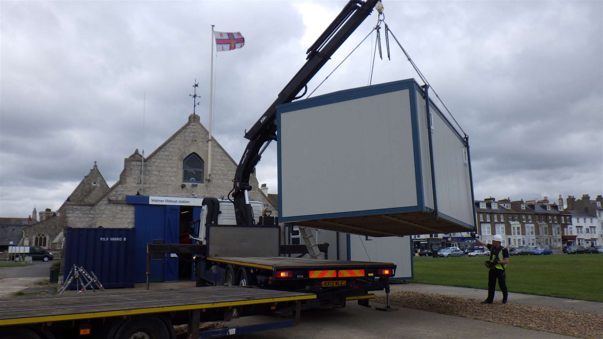 The removal of the temporary containers signifies a new era for the inside of Walmer Lifeboat Station